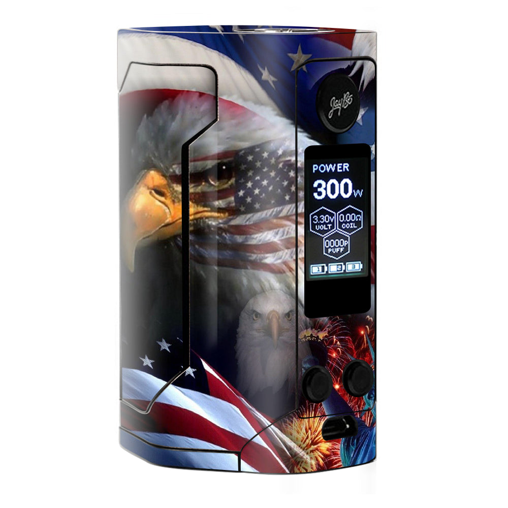  Usa Bald Eagle In Flag Wismec RX Gen 3 Skin