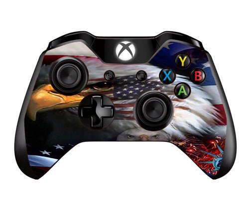  Usa Bald Eagle In Flag Microsoft Xbox One Controller Skin