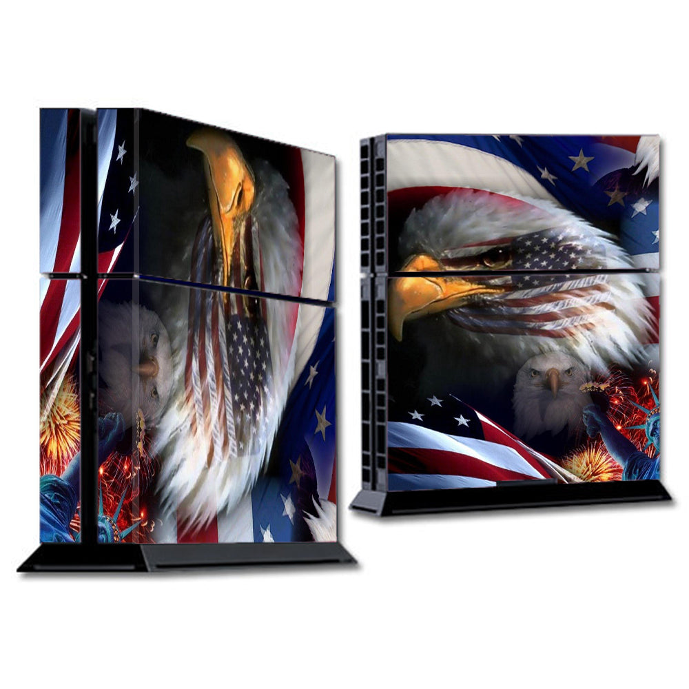  Usa Bald Eagle In Flag Sony Playstation PS4 Skin