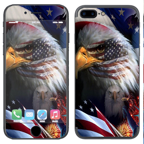  Usa Bald Eagle In Flag Apple  iPhone 7+ Plus / iPhone 8+ Plus Skin