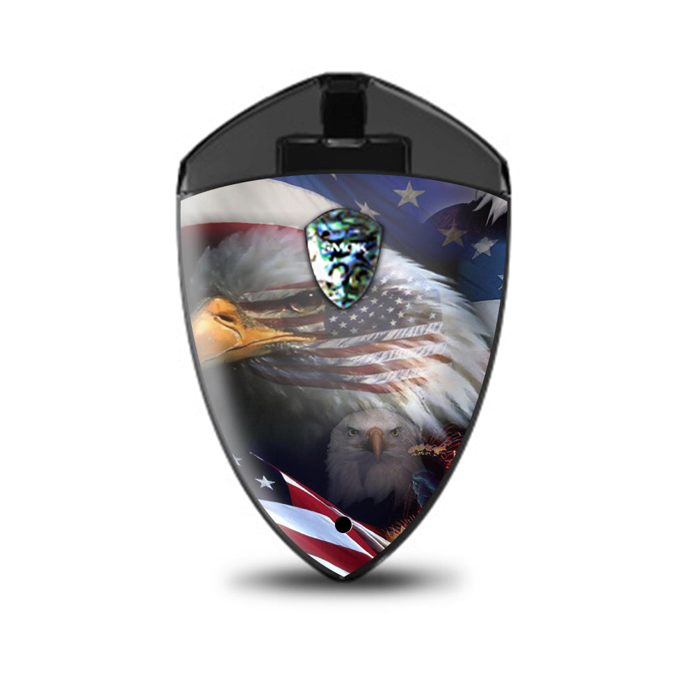  Usa Bald Eagle In Flag Smok Rolo Badge Skin