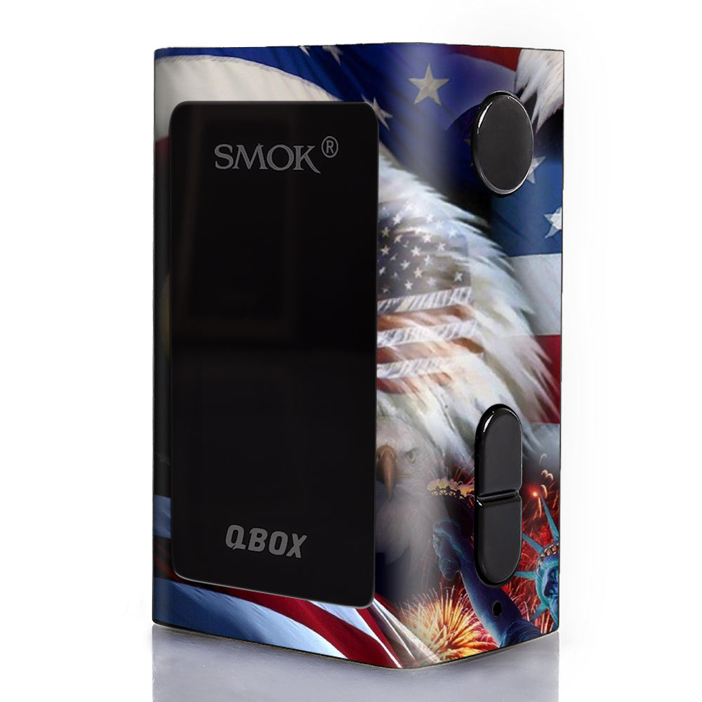  Usa Bald Eagle In Flag Smok Q-Box Skin