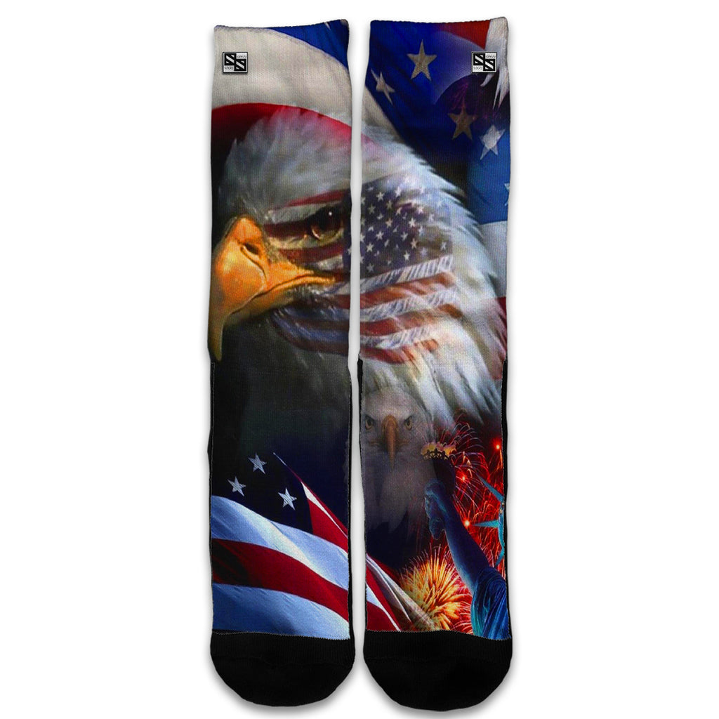  Usa Bald Eagle In Flag Universal Socks