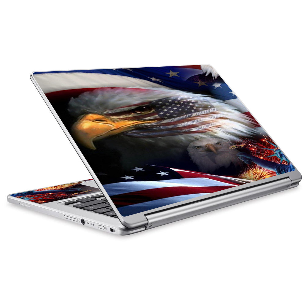  Usa Bald Eagle In Flag Acer Chromebook R13 Skin