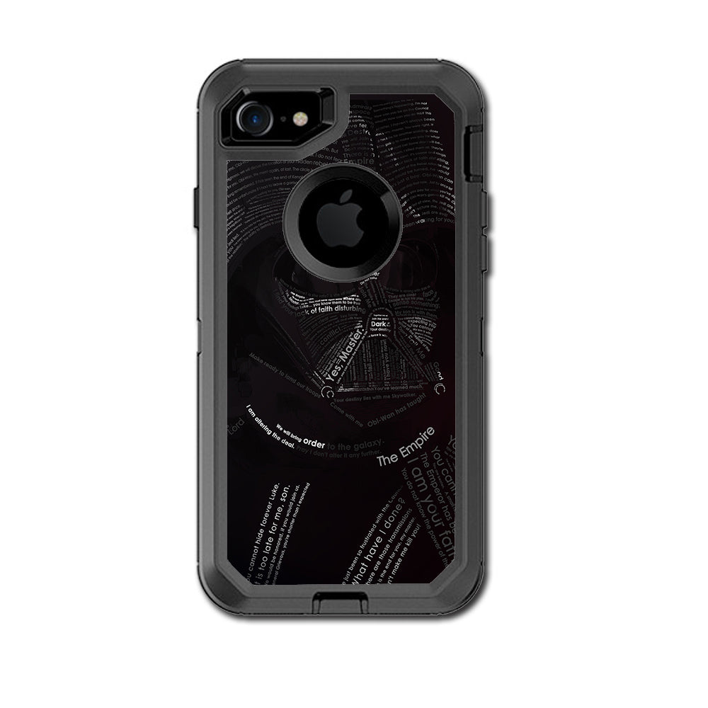  Lord, Darkness, Vader Otterbox Defender iPhone 7 or iPhone 8 Skin