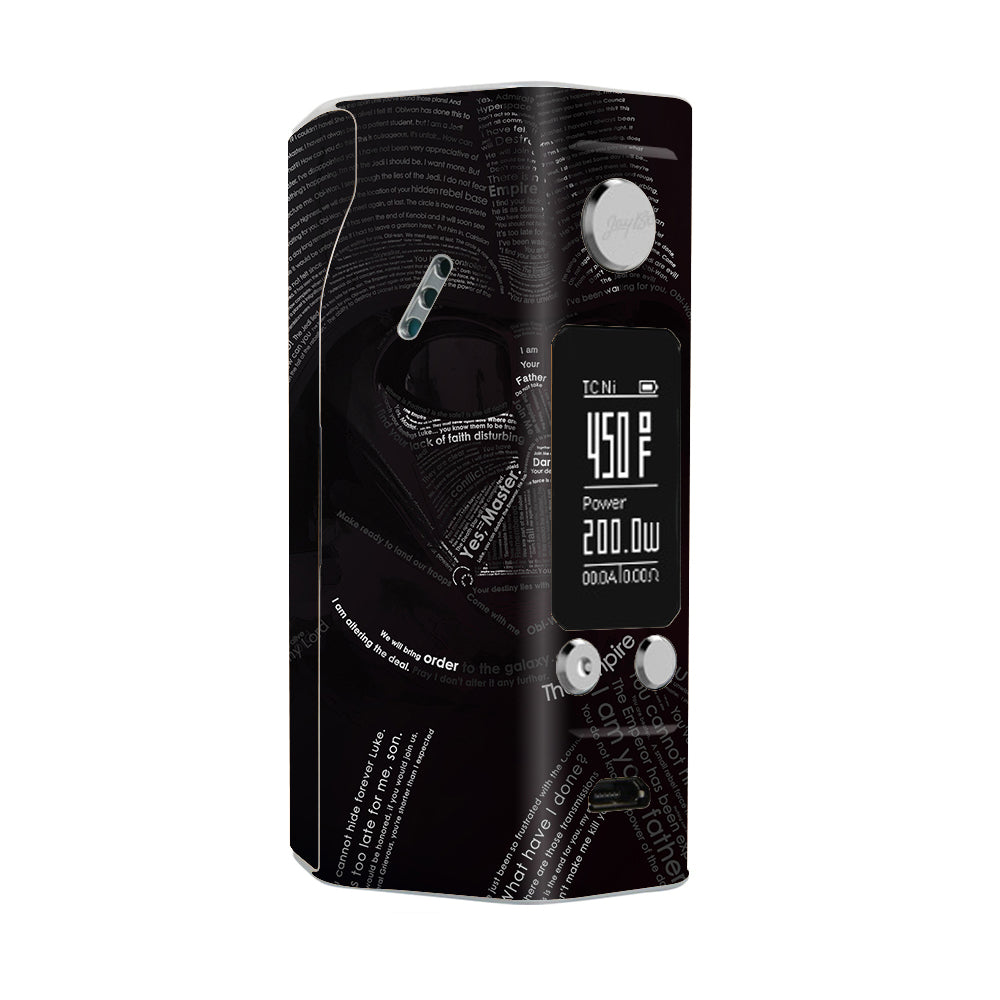  Lord, Darkness, Vader Wismec Reuleaux RX200S Skin