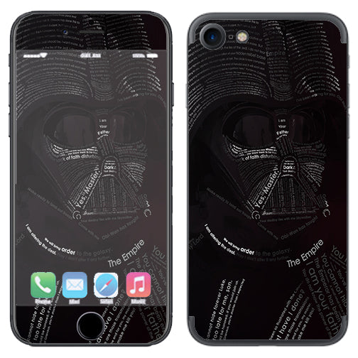  Lord, Darkness, Vader Apple iPhone 7 or iPhone 8 Skin