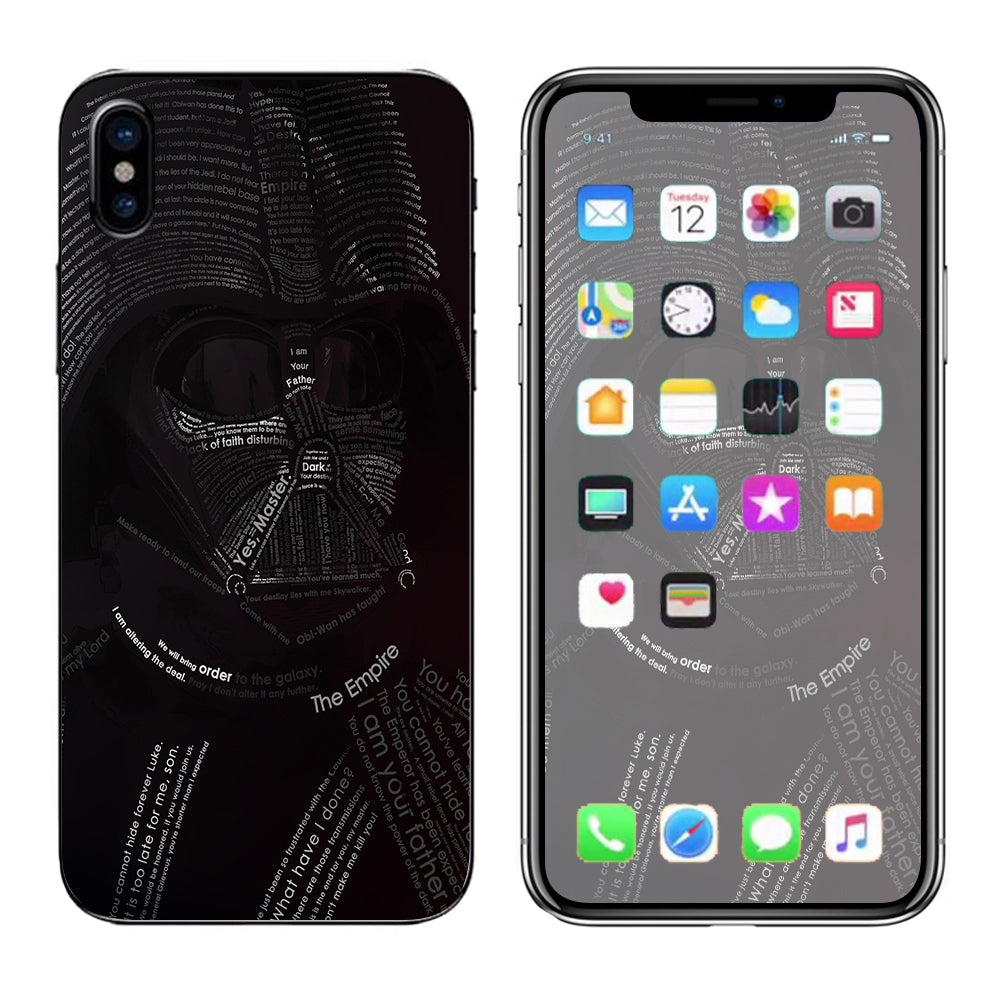  Lord, Darkness, Vader Apple iPhone X Skin