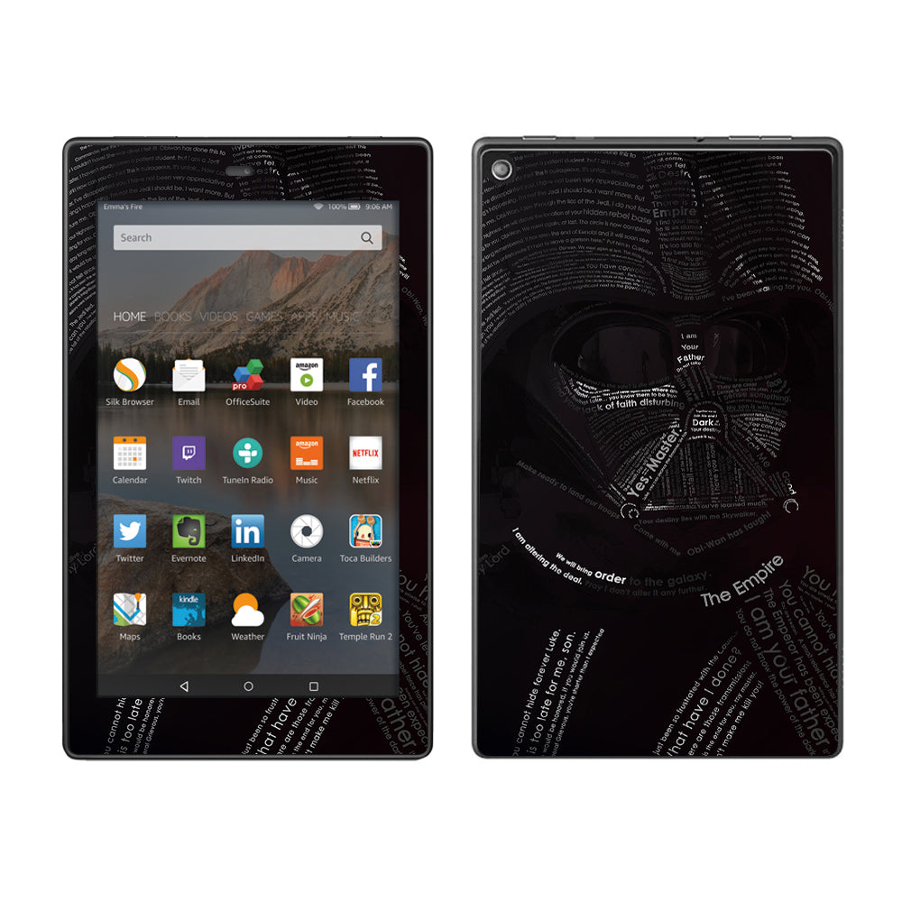  Lord, Darkness, Vader Amazon Fire HD 8 Skin