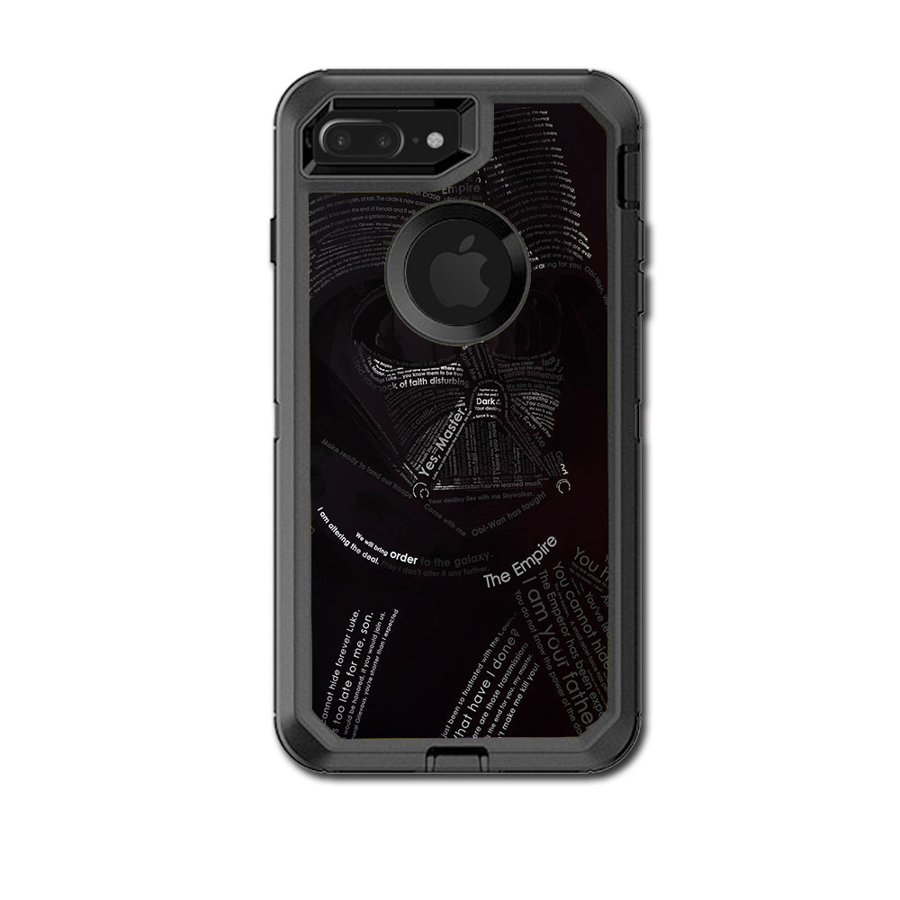  Lord, Darkness, Vader Otterbox Defender iPhone 7+ Plus or iPhone 8+ Plus Skin