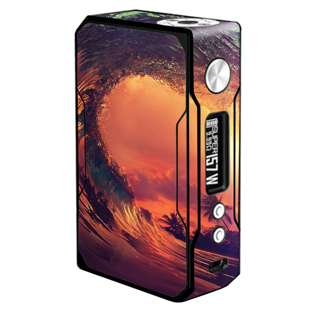  Sunset Through A Tube, Barrel Ride Voopoo Drag 157w Skin
