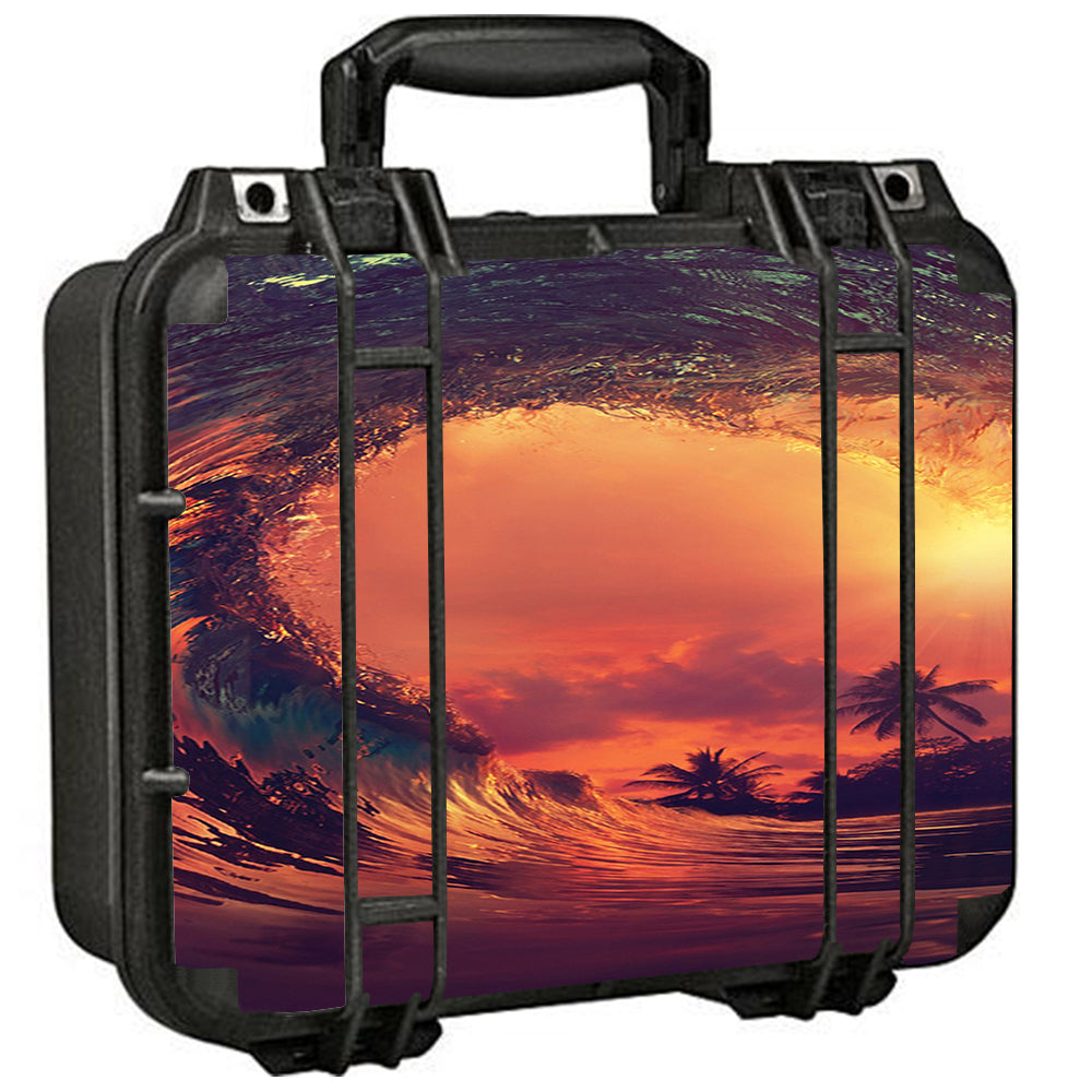  Sunset Through A Tube, Barrel Ride Pelican Case 1400 Skin