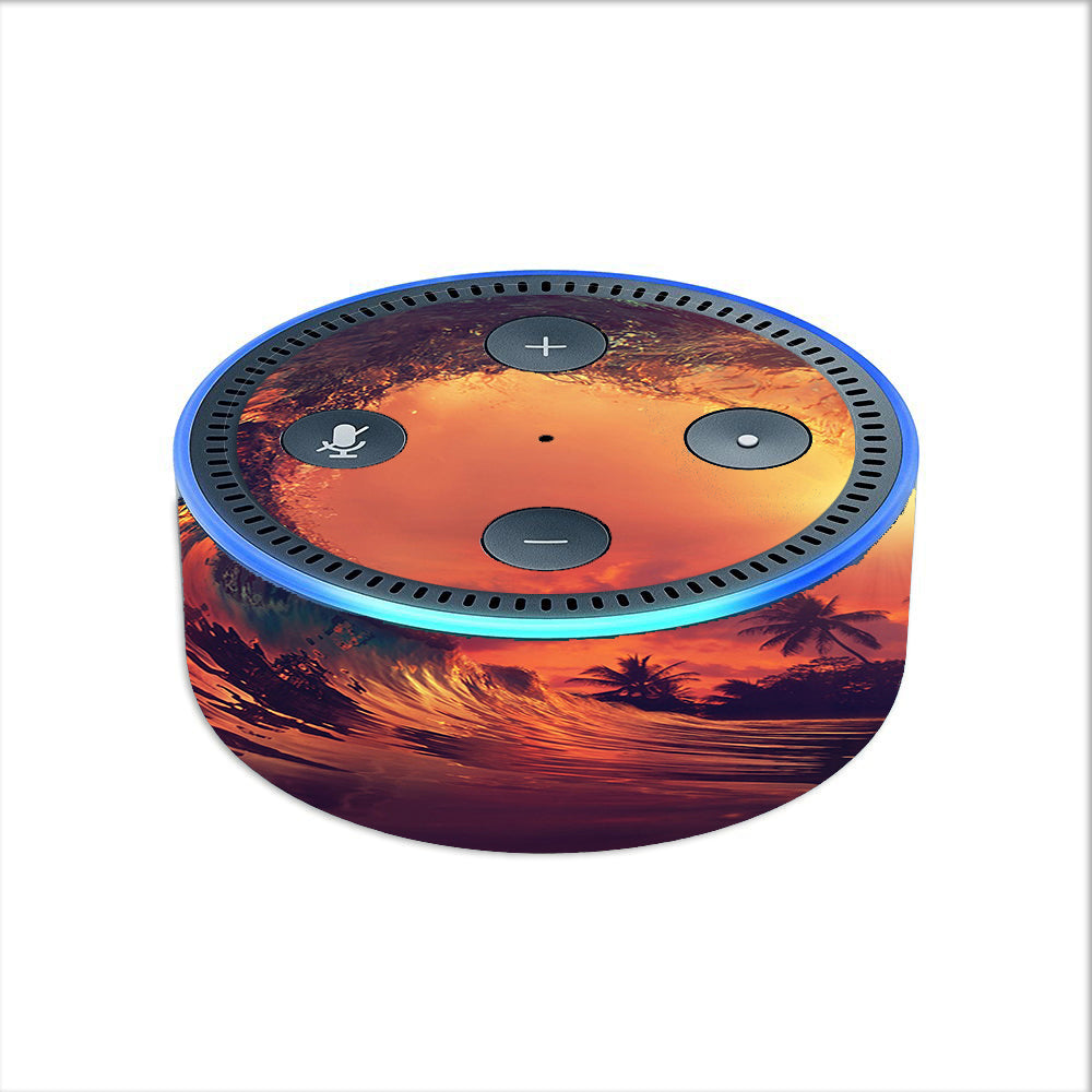  Sunset Through A Tube, Barrel Ride Amazon Echo Dot 2nd Gen Skin