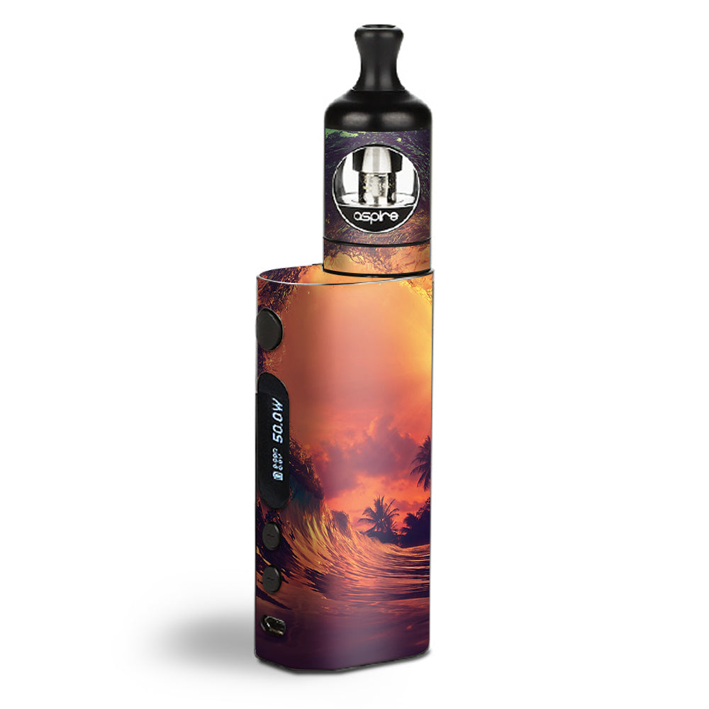 Sunset Through A Tube, Barrel Ride Aspire Zelos  Skin