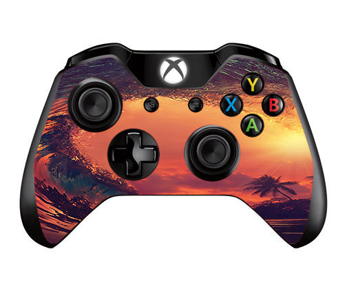  Sunset Through A Tube, Barrel Ride Microsoft Xbox One Controller Skin