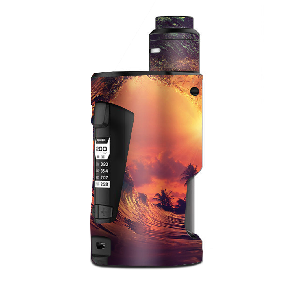 Sunset Through A Tube, Barrel Ride G Box Squonk Geek Vape Skin