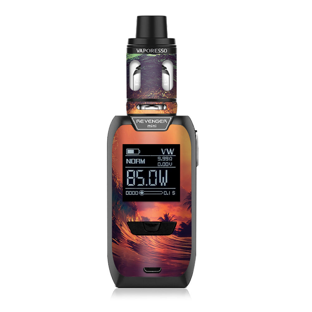  Sunset Through A Tube, Barrel Ride Vaporesso Revenger Mini 85w Skin