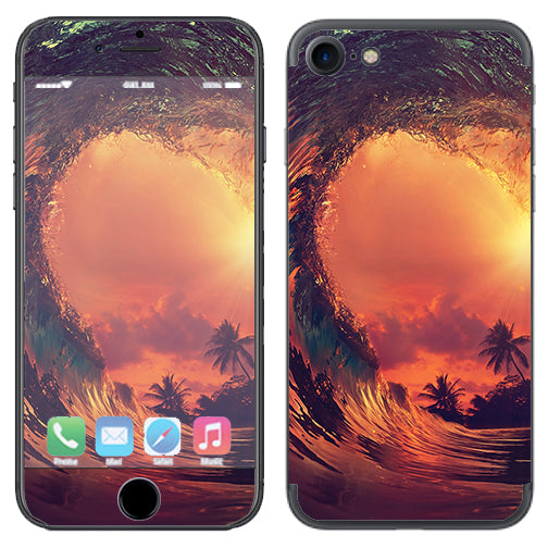  Sunset Through A Tube, Barrel Ride Apple iPhone 7 or iPhone 8 Skin
