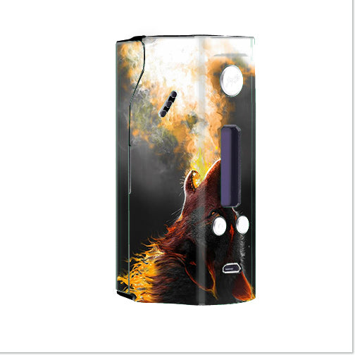  Wolf Howling At Moon Wismec Reuleaux RX200 Skin