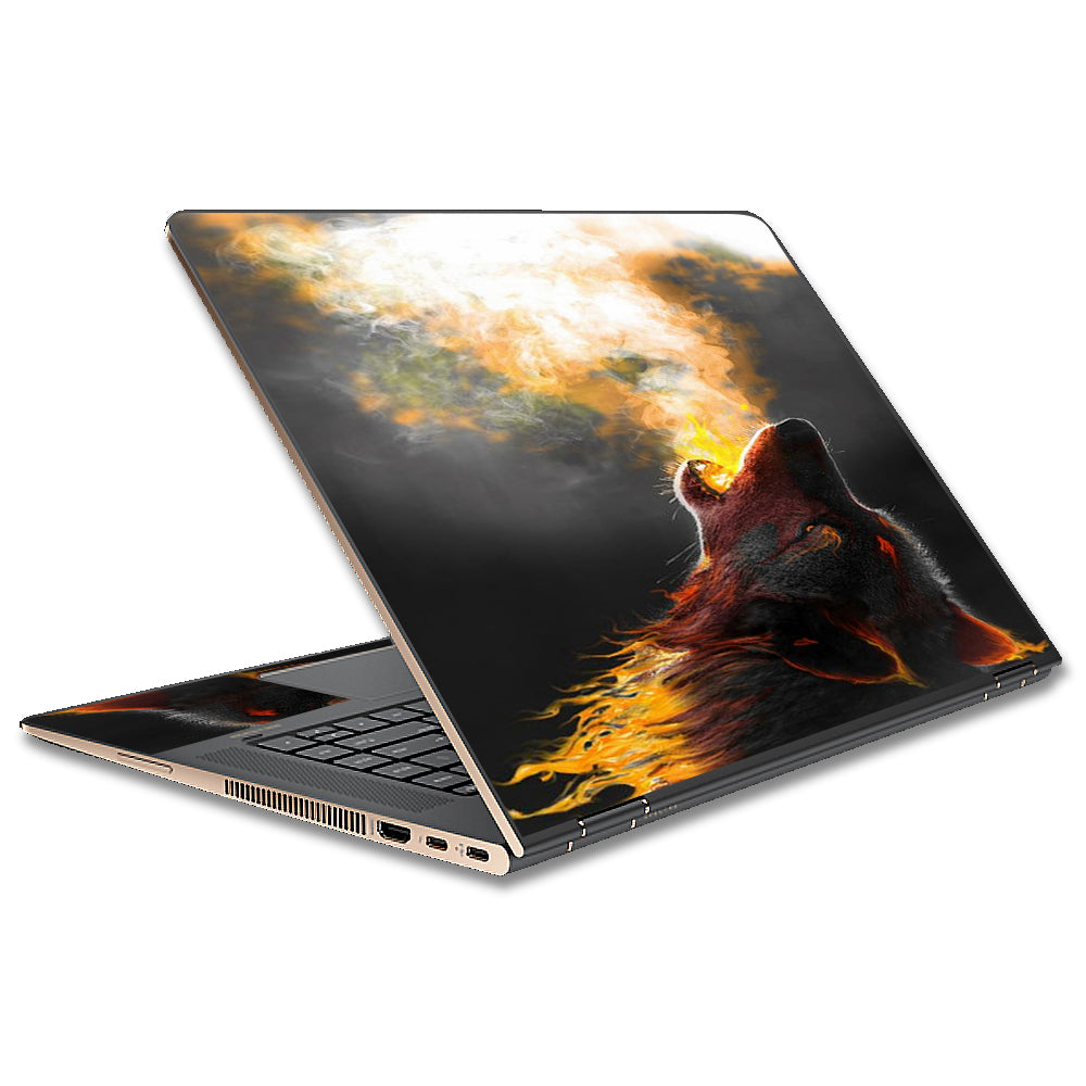  Wolf Howling At Moon HP Spectre x360 15t Skin