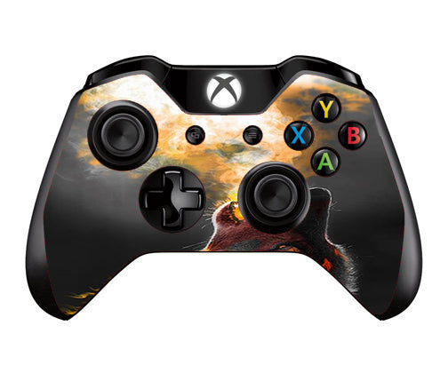  Wolf Howling At Moon Microsoft Xbox One Controller Skin