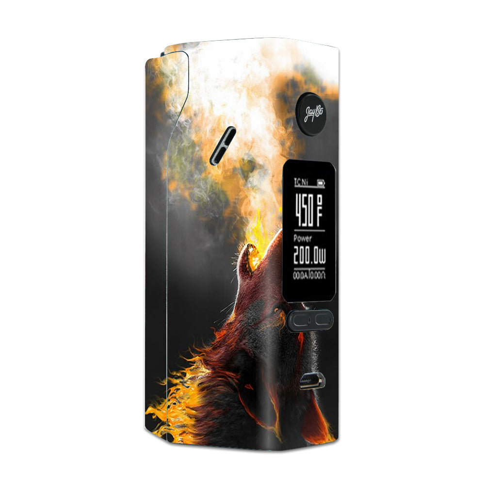  Wolf Howling At Moon Wismec Reuleaux RX 2/3 combo kit Skin