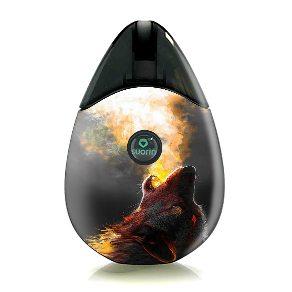  Wolf Howling At Moon Suorin Drop Skin