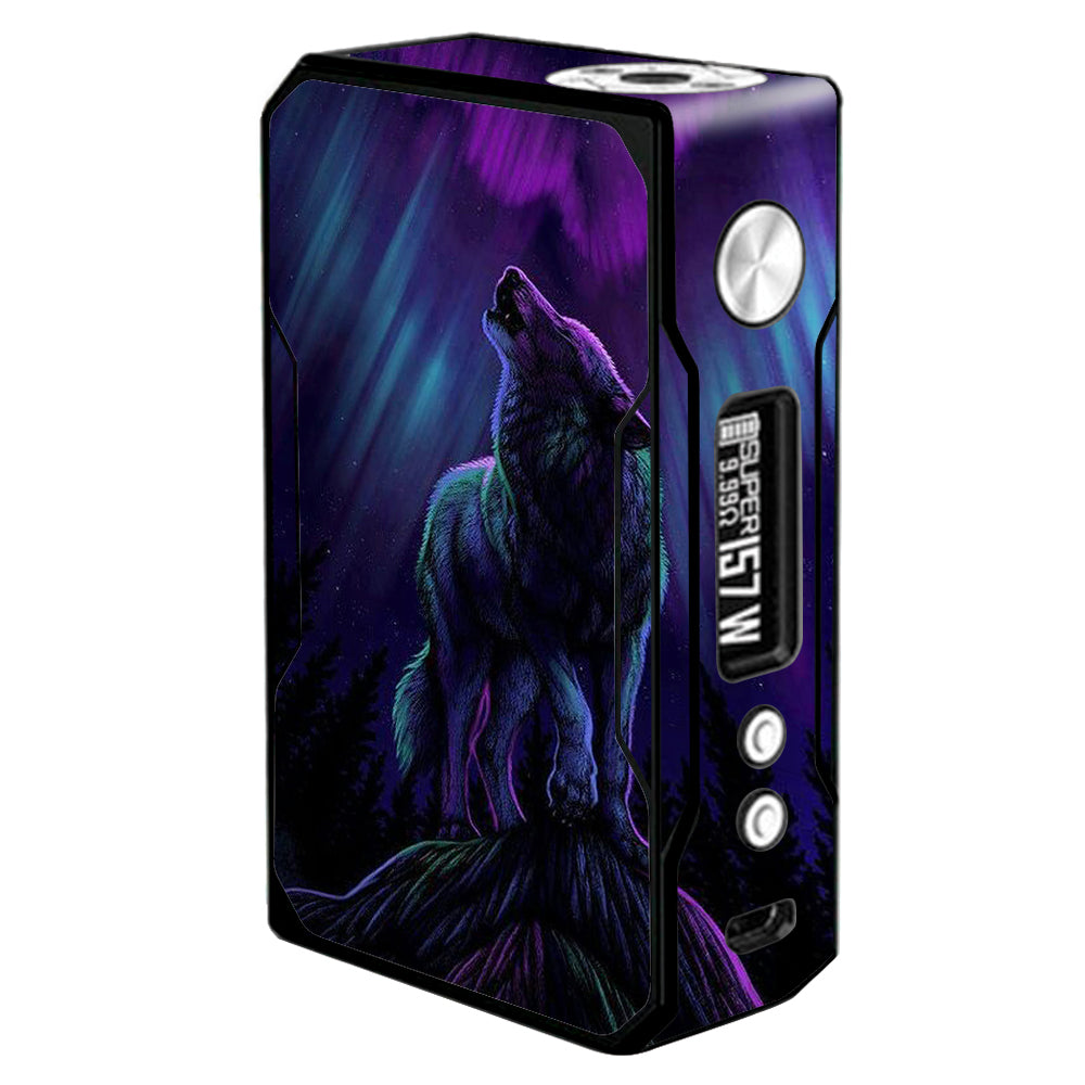 Wolf In Glowing Purple Background Voopoo Drag 157w Skin