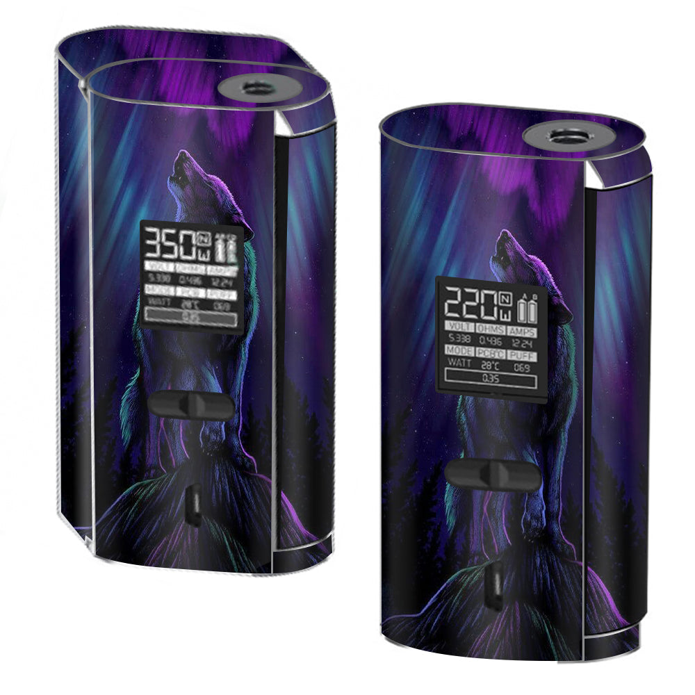  Wolf In Glowing Purple Background Smok GX2/4 350w Skin