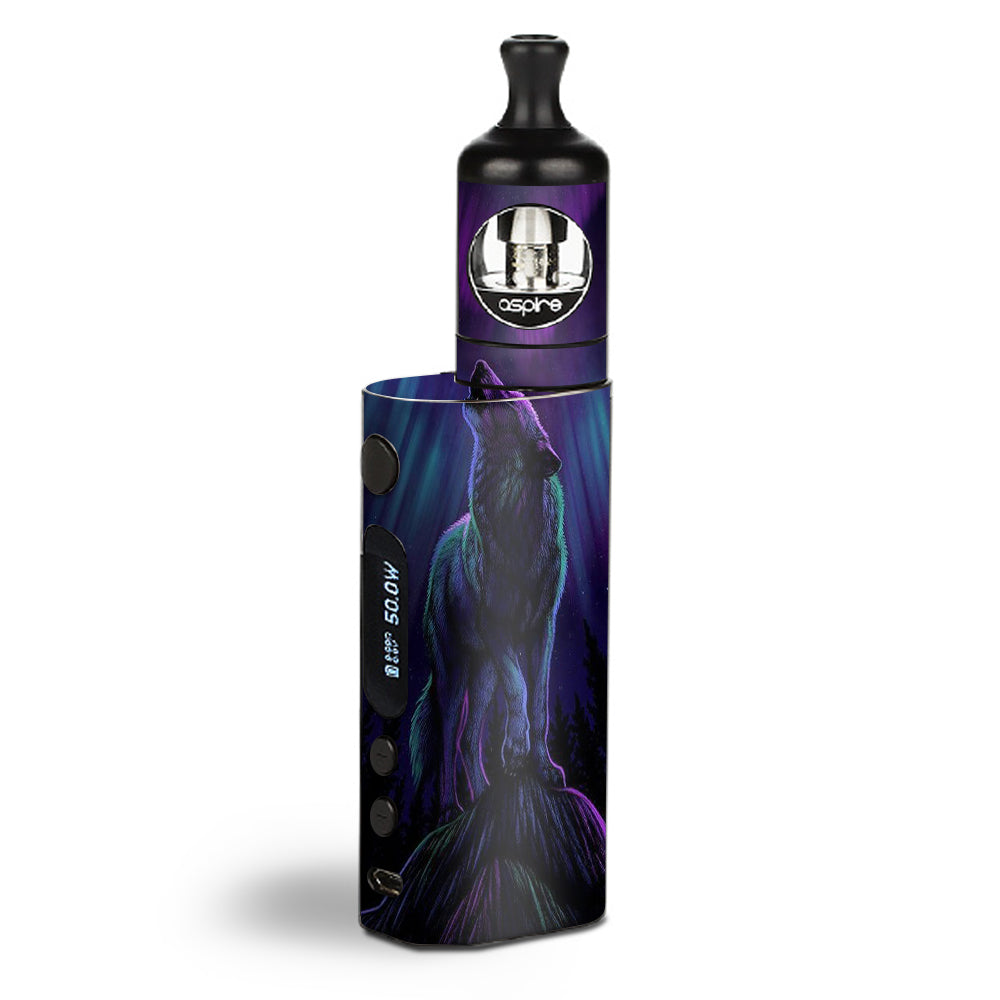  Wolf In Glowing Purple Background Aspire Zelos  Skin