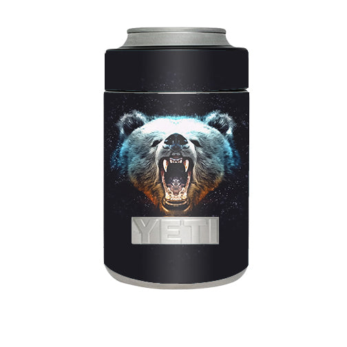  Growling Bear Head Yeti Rambler Colster Skin