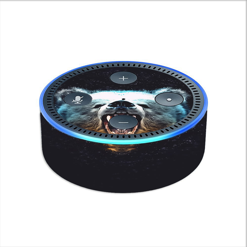  Growling Bear Head Amazon Echo Dot 2nd Gen Skin
