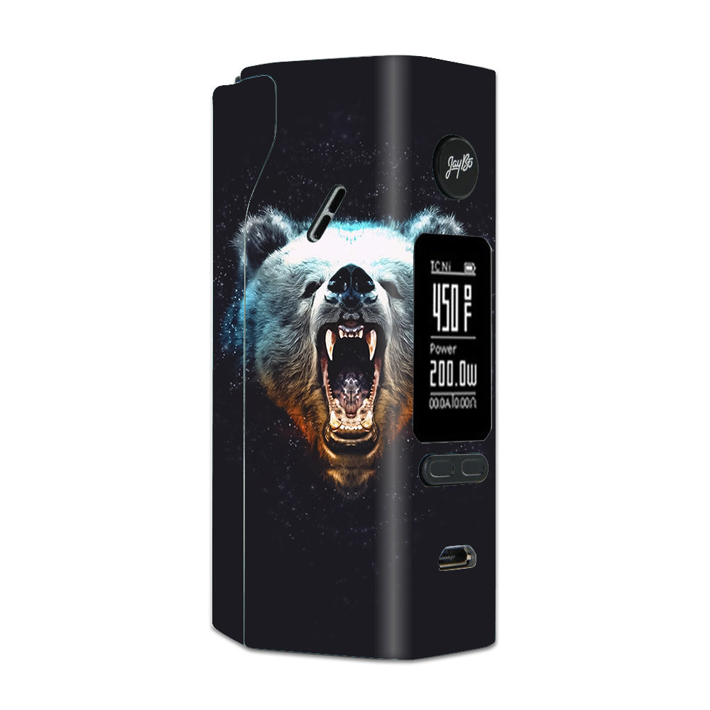  Growling Bear Head Wismec Reuleaux RX 2/3 combo kit Skin