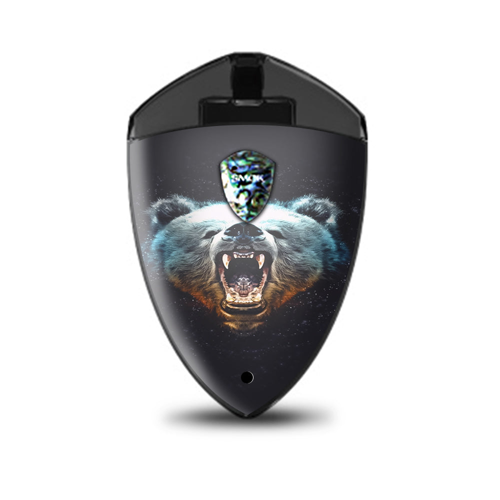  Growling Bear Head Smok Rolo Badge Skin