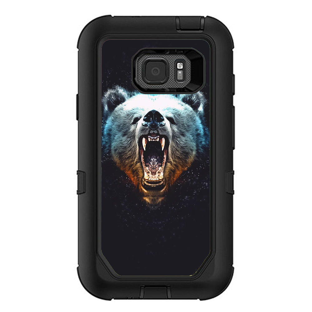  Growling Bear Head Otterbox Defender Samsung Galaxy S7 Active Skin