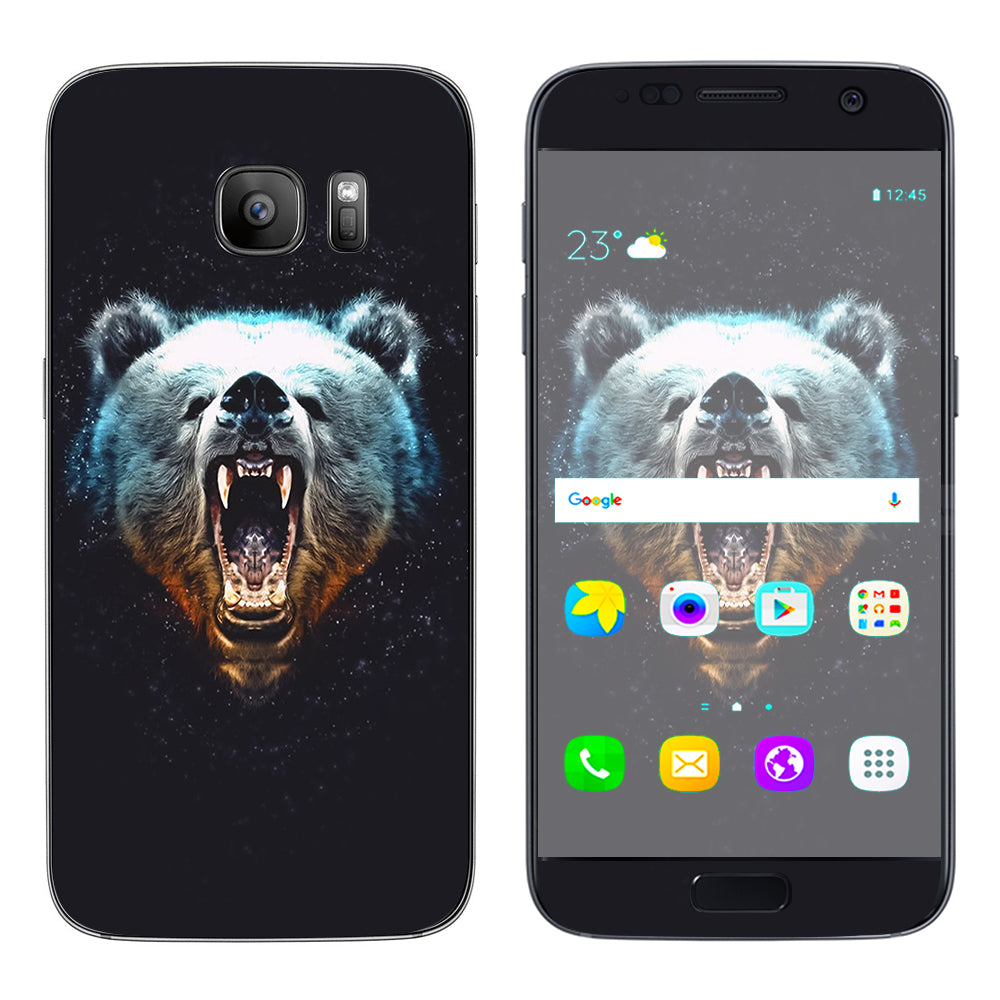  Growling Bear Head Samsung Galaxy S7 Skin