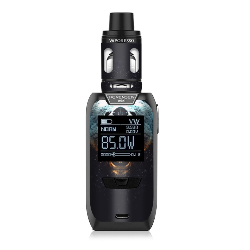  Growling Bear Head Vaporesso Revenger Mini 85w Skin