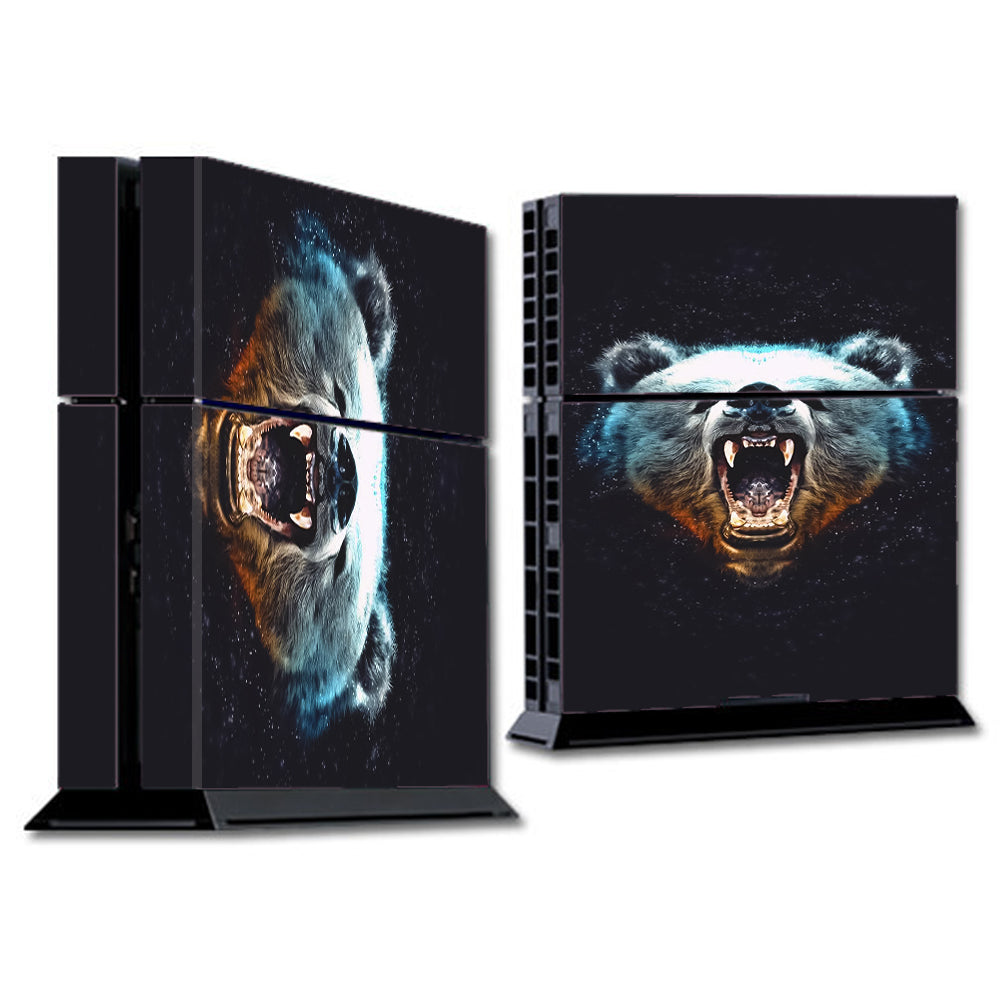  Growling Bear Head Sony Playstation PS4 Skin