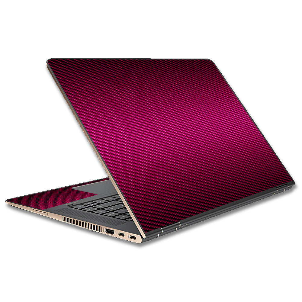  Purple,Black Carbon Fiber Graphite HP Spectre x360 13t Skin