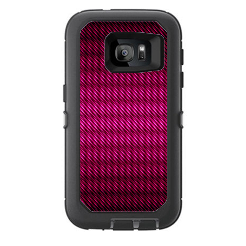  Purple,Black Carbon Fiber Graphite Otterbox Defender Samsung Galaxy S7 Skin