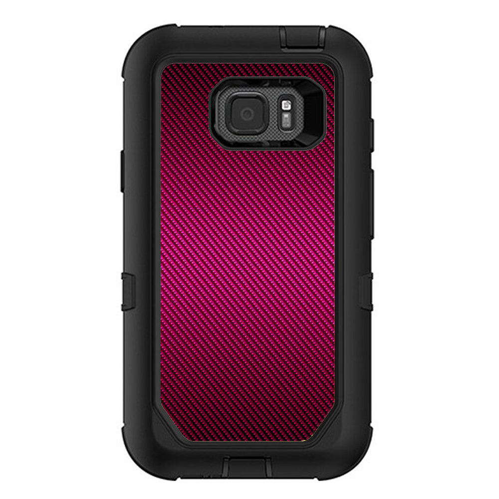  Purple,Black Carbon Fiber Graphite Otterbox Defender Samsung Galaxy S7 Active Skin