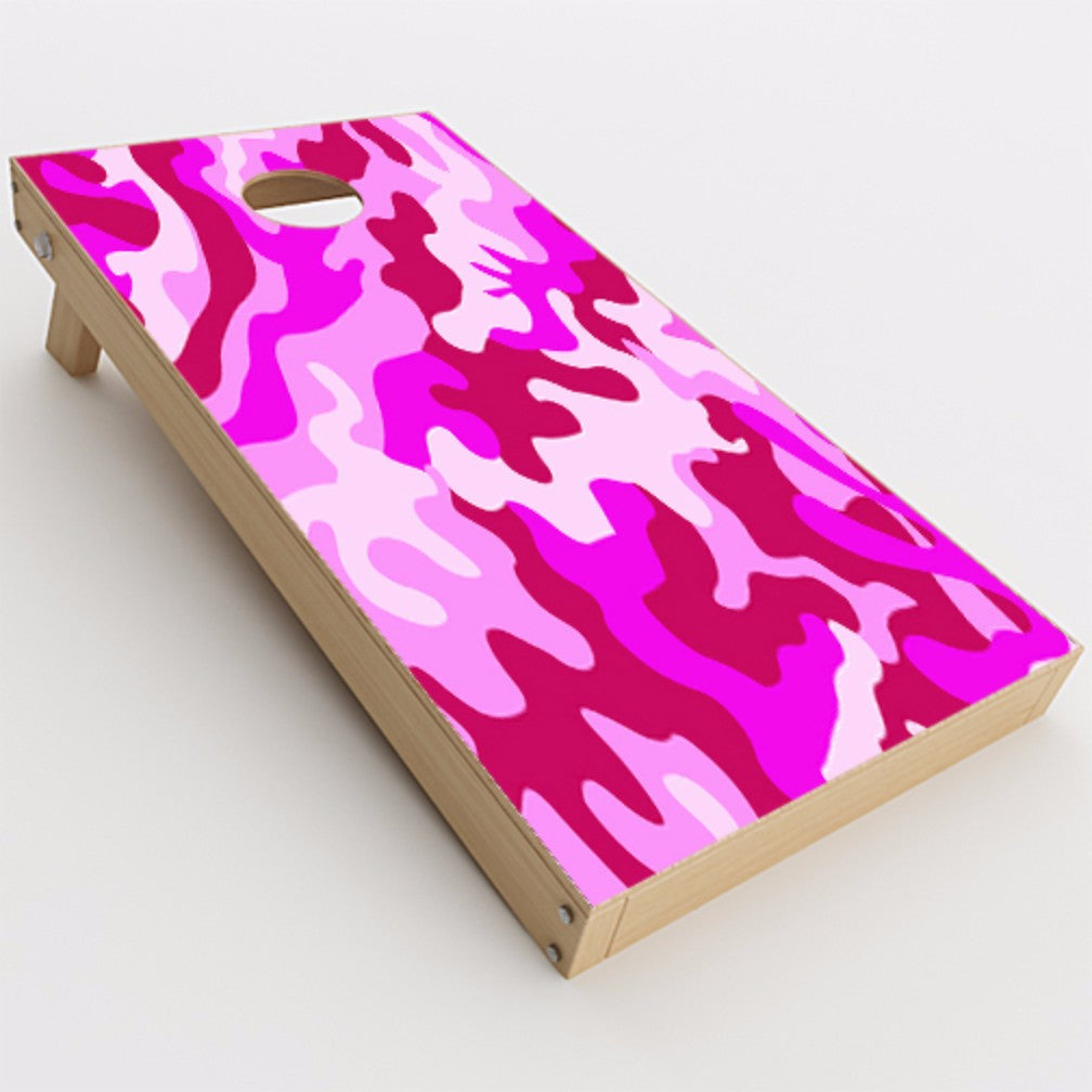  Pink Camo, Camouflage Cornhole Game Boards  Skin