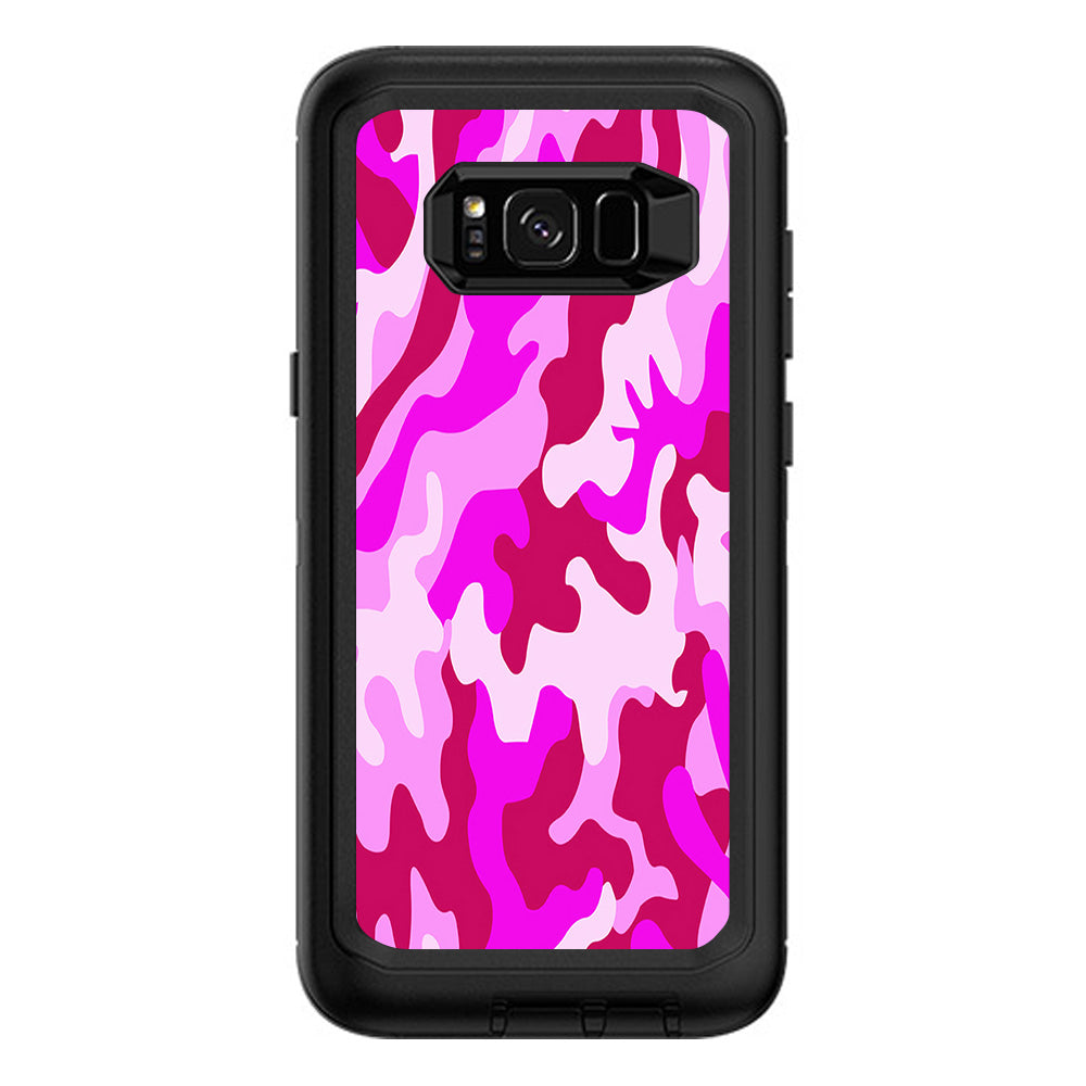  Pink Camo, Camouflage  Otterbox Defender Samsung Galaxy S8 Plus Skin