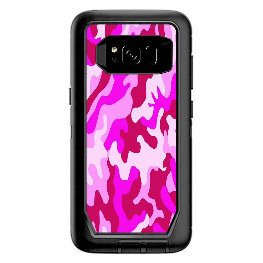  Pink Camo, Camouflage  Otterbox Defender Samsung Galaxy S8 Skin