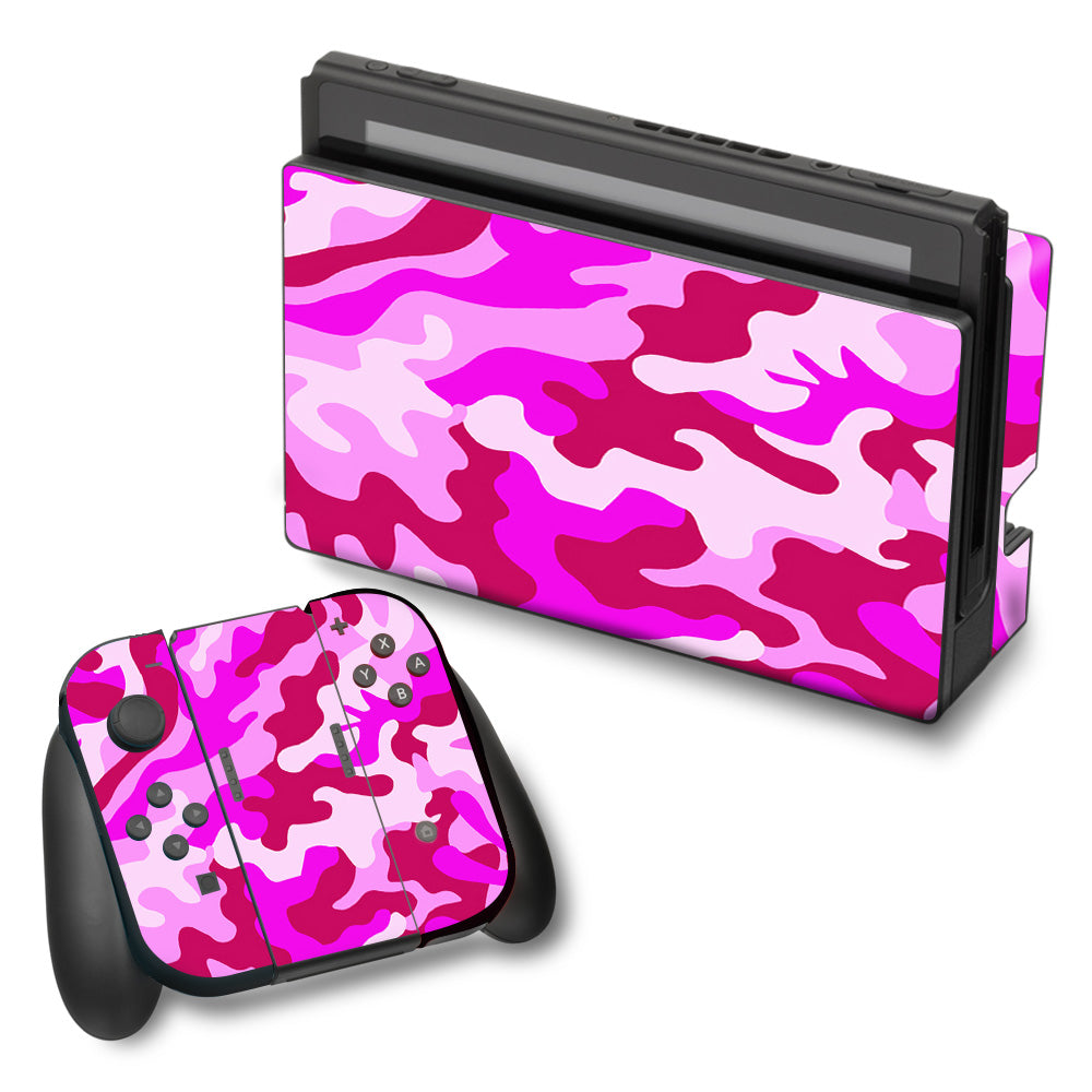  Pink Camo, Camouflage  Nintendo Switch Skin