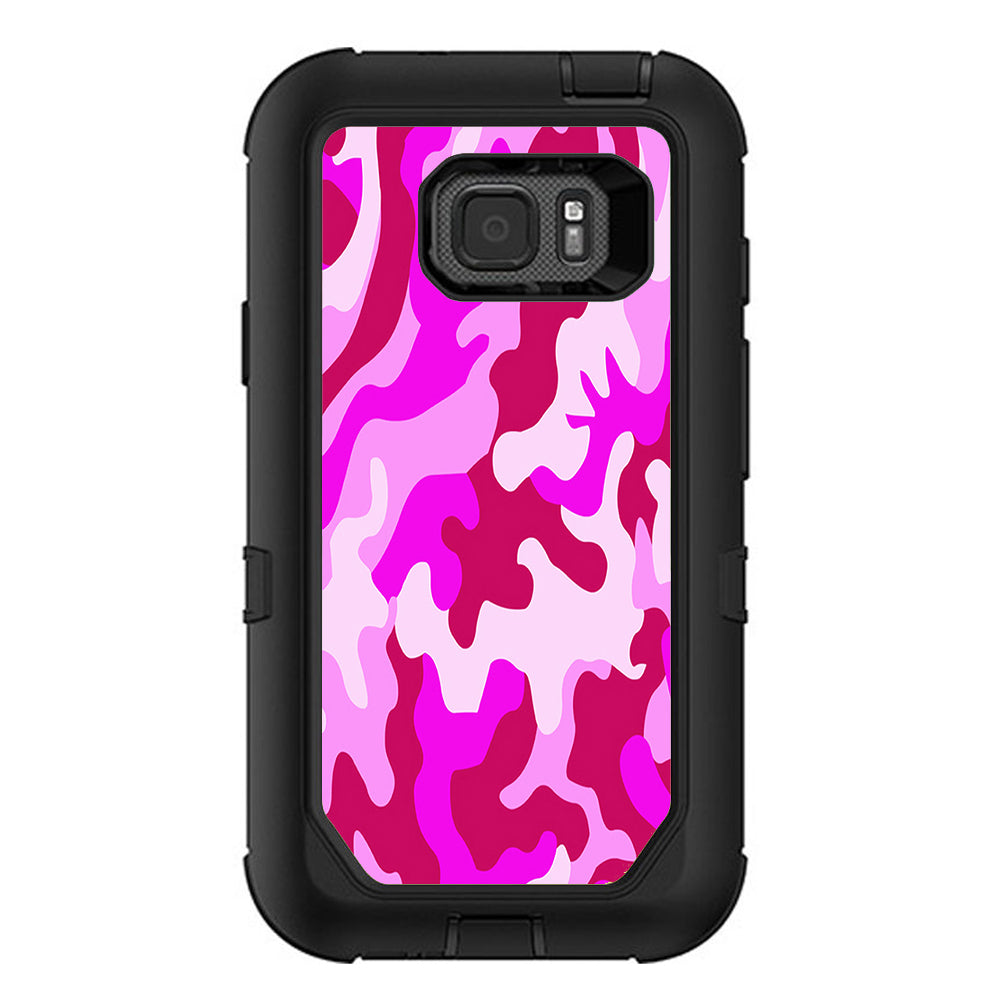  Pink Camo, Camouflage Otterbox Defender Samsung Galaxy S7 Active Skin