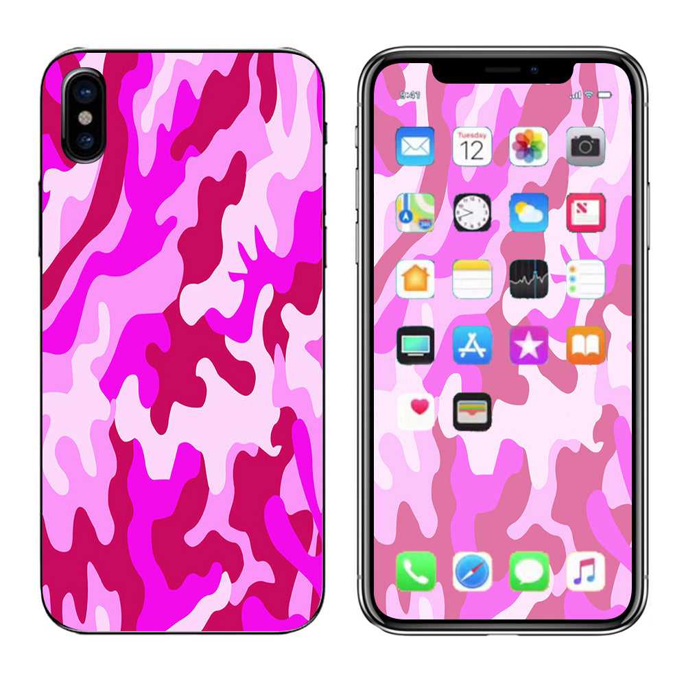  Pink Camo, Camouflage  Apple iPhone X Skin