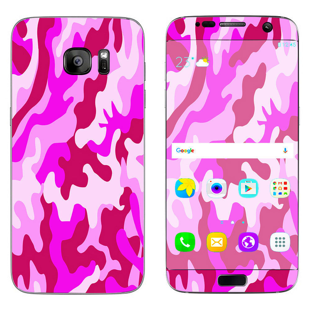  Pink Camo, Camouflage  Samsung Galaxy S7 Edge Skin