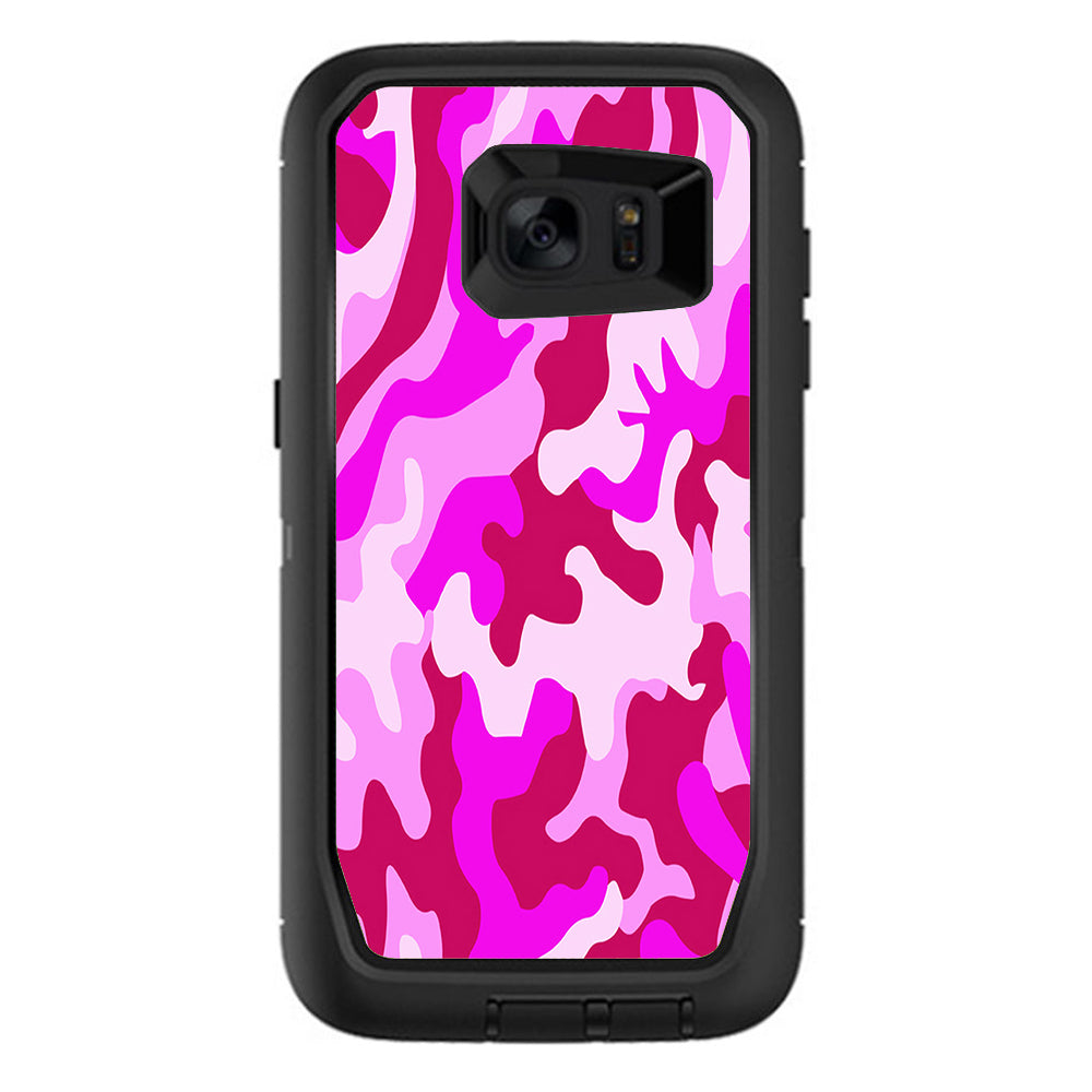  Pink Camo, Camouflage Otterbox Defender Samsung Galaxy S7 Edge Skin