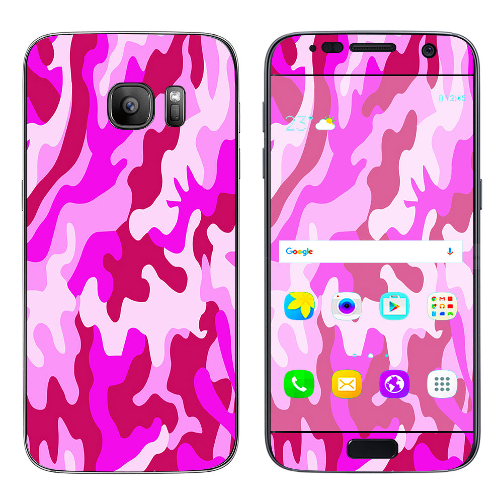  Pink Camo, Camouflage  Samsung Galaxy S7 Skin